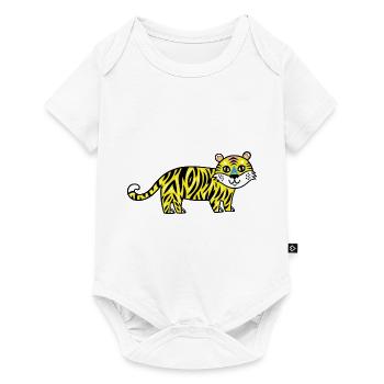 Wildtiere - Baby Premium Kurzarmbody - Weiß - Vorne