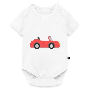Racing Car Racing Driver Car Red Comics Baby Boy - Baby Premium short-sleeve bodysuit - white - Front