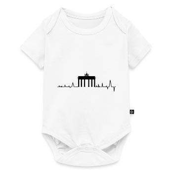 Heartbeat Brandenburg Gate Berlin - Baby Premium short-sleeve bodysuit - white - Front