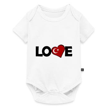 A heart for Turkey - Baby Premium short-sleeve bodysuit - white - Front