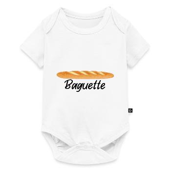 Baguette - French Bread Lover - Baby Premium short-sleeve bodysuit - white - Front
