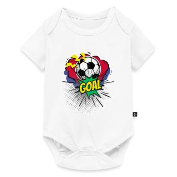 Football Comic Retro Style - Football Player Design - Baby Premium short-sleeve bodysuit - white - Front