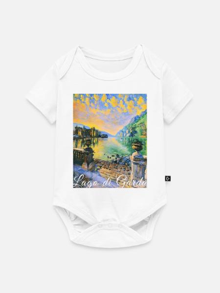 Lago di garda,Gardasee,see,landschaft - Baby Premium Kurzarmbody - Weiß