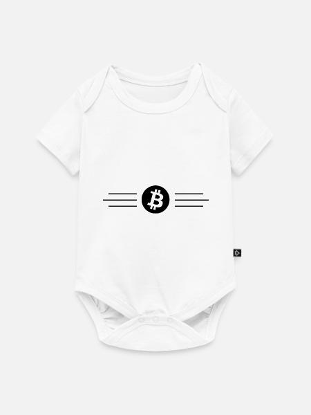 Die neue Währung Bitcoin - Baby Premium Kurzarmbody - Weiß