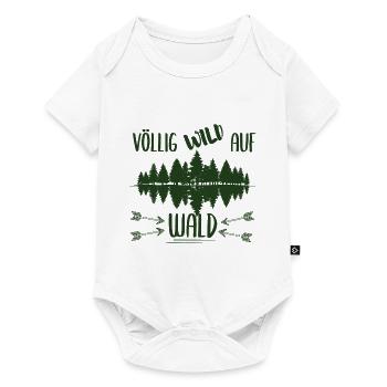 Wald Natur Waldmensch - Baby Premium Kurzarmbody - Weiß - Vorne