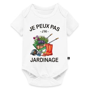 Je Peux Pas J'ai Jardinage - Body à manches courtes Premium Bébé - blanc - Devant