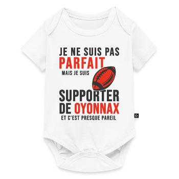 supporter rugby stade Oyonnax club Humour rugby - Body à manches courtes Premium Bébé - blanc - Devant
