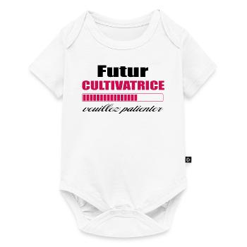 Futur Cultivatrice - Body à manches courtes Premium Bébé - blanc - Devant
