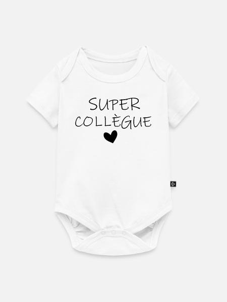 SUPER COLLÈGUE COEUR - Body à manches courtes Premium Bébé - blanc