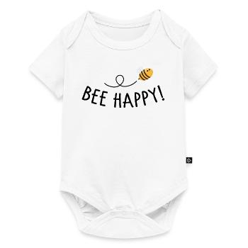 Bee happy - Body à manches courtes Premium Bébé - blanc - Devant