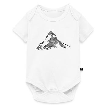 Matterhorn Mountain Sketch - Baby Premium short-sleeve bodysuit - white - Front