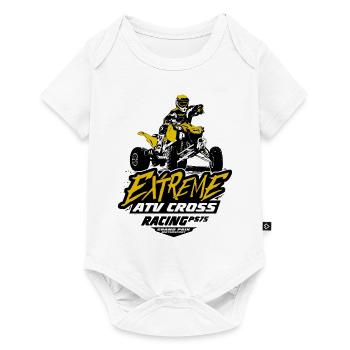 Quad Racing - ATV Racer - Baby Premium Kurzarmbody - Weiß - Vorne