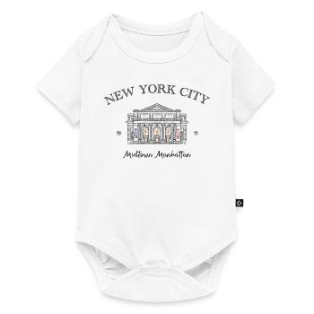New York, Manhattan Midtown, États-Unis - Body à manches courtes Premium Bébé - blanc - Devant