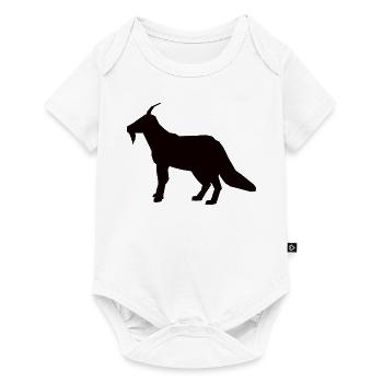 Wolfga - The hybrid of wolf and goat - Baby Premium short-sleeve bodysuit - white - Front