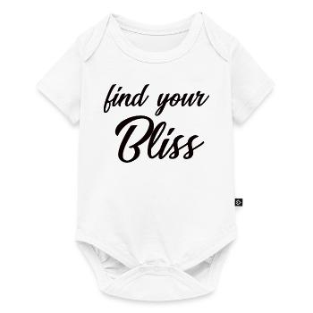 Find Your Bliss - cool bliss design - Baby Premium short-sleeve bodysuit - white - Front