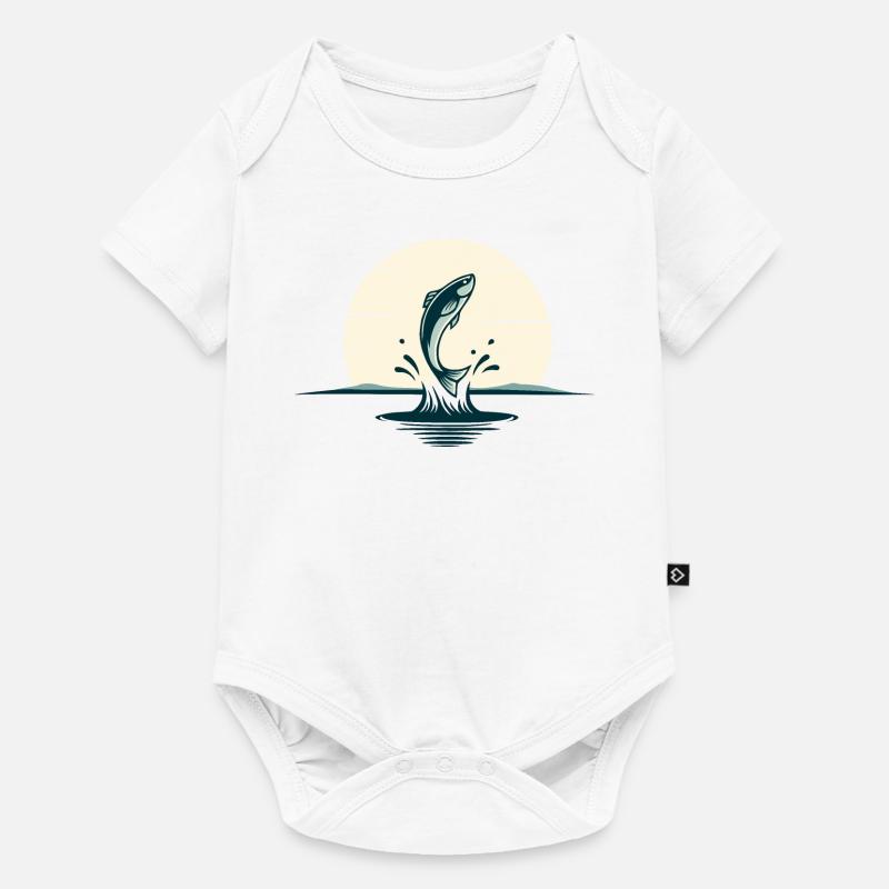 Poisson sauteur - Body à manches courtes Premium Bébé - blanc