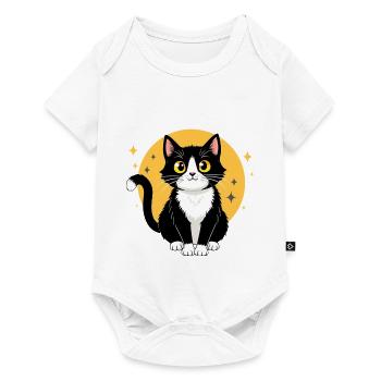 Smoking Femme Cat Lover Cadeau Cat Lover - Body à manches courtes Premium Bébé - blanc - Devant