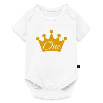 1st birthday - Baby Premium short-sleeve bodysuit - white - Front