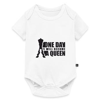 Chess Queen Game Gift - Baby Premium short-sleeve bodysuit - white - Front