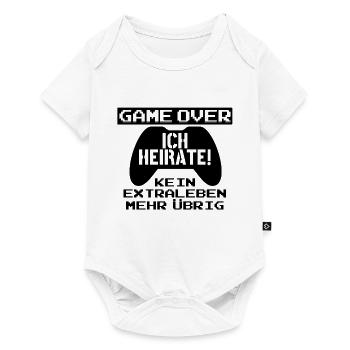 Gamer marié mariage 2019 cadeau - Body à manches courtes Premium Bébé - blanc - Devant
