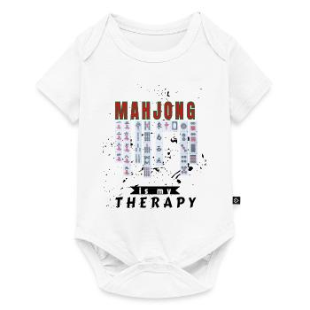 Mahjong est ma thérapie Mah Jong Solitaire Play - Body à manches courtes Premium Bébé - blanc - Devant