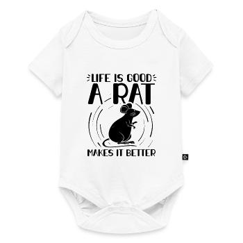 Rat Pet | Rodents Rats Animals Gifts - Baby Premium short-sleeve bodysuit - white - Front
