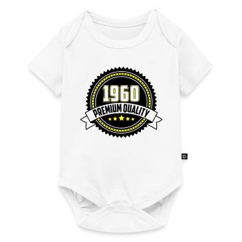 Colors can be changed | 1960 Emblem Premium Quality - Baby Premium short-sleeve bodysuit - white - Front