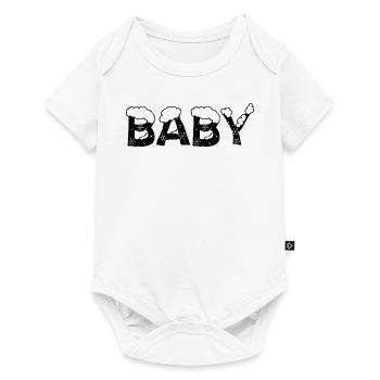 Text Eis Weihnachtskostüm Baby - Baby Premium Kurzarmbody - Weiß - Vorne