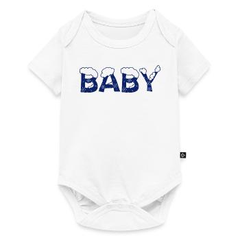 Text Eis Weihnachtskostüm Baby - Baby Premium Kurzarmbody - Weiß - Vorne