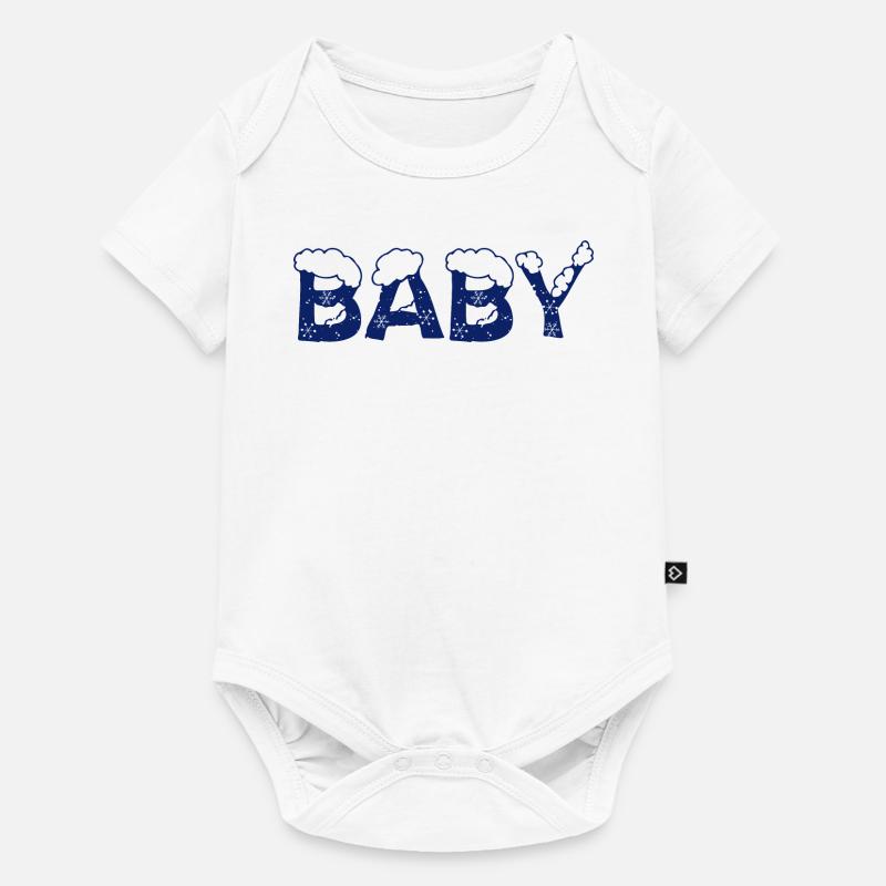 Text Eis Weihnachtskostüm Baby - Baby Premium Kurzarmbody - Weiß