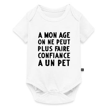 Faire confiance à un pet -Cadeau Humoristique Ret - Baby Premium short-sleeve bodysuit - white - Front