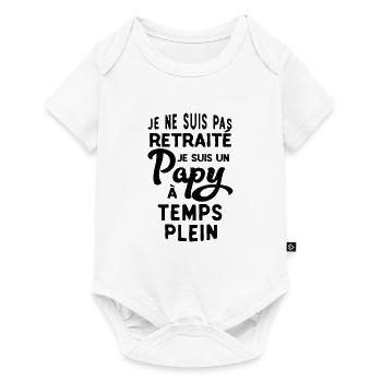 Pas retraité, Grand-père professionnel - Marrant - Baby Premium short-sleeve bodysuit - white - Front