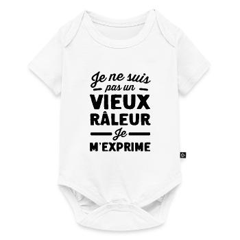 Pas un vieux râleur, je m'exprime - Cadeau Marran - Baby Premium short-sleeve bodysuit - white - Front