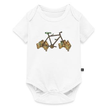 Australian Bike, Australian Map, Aussie Bicycle - Baby Premium short-sleeve bodysuit - white - Front
