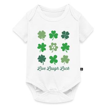 Live Laugh Luck - Body à manches courtes Premium Bébé - blanc - Devant