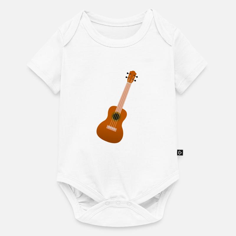 Ukulele Geschenk - Baby Premium Kurzarmbody - Weiß