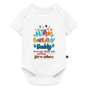 Happy Birthday Daddy Baby Bodysuit - Baby Premium short-sleeve bodysuit - white - Front