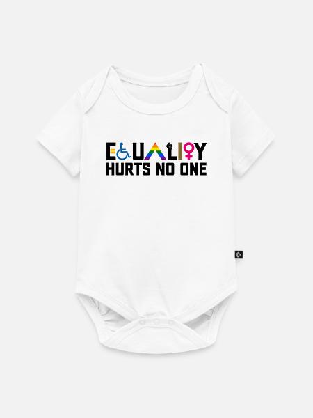 Equality Hurts No One Disability LGBTQ - Baby Premium Kurzarmbody - Weiß