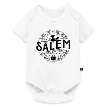 Union des sorcières locales de Salem Halloween - Body à manches courtes Premium Bébé - blanc - Devant