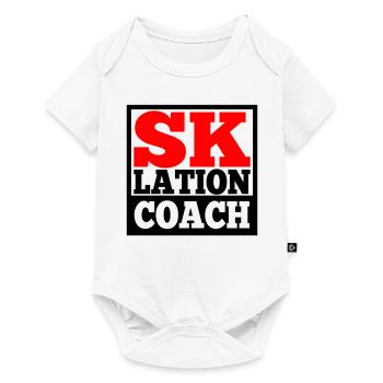 Eskalation Coach SKlation sklation Farben änderbar - Baby Premium Kurzarmbody - Weiß - Vorne
