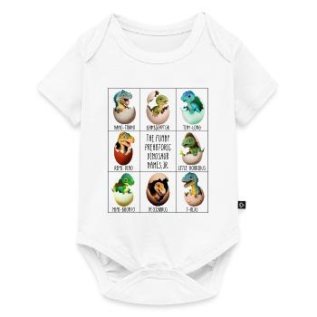 Baby dinosaur in egg - Baby Premium short-sleeve bodysuit - white - Front