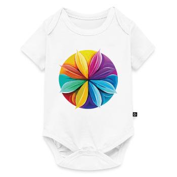 Fleur de Lotus - Méditation - Yoga - Zen - Body à manches courtes Premium Bébé - blanc - Devant