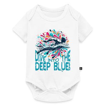 Swimming into Adventure: Dive into the Deep Blue! - Baby Premium short-sleeve bodysuit - white - Front