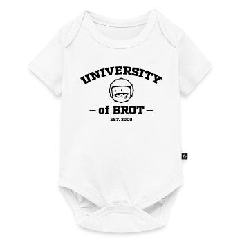Bernd Das Brot University Of Brot - Baby Premium Kurzarmbody - Weiß - Vorne