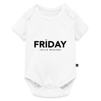 Friday hello weekend - Baby Premium short-sleeve bodysuit - white - Front