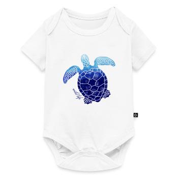 Schildkröte Wildlife - Baby Premium Kurzarmbody - Weiß - Vorne