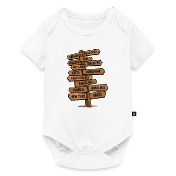 Vacation Holidays Summer Sun Mallorca Malle Travel - Baby Premium short-sleeve bodysuit - white - Front
