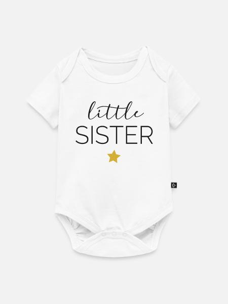 Petite soeur - Body à manches courtes Premium Bébé - blanc