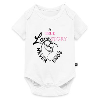 Alpaca Lama Love Story - Baby Premium short-sleeve bodysuit - white - Front