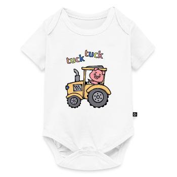 Commercial Vehicle Bauer Agricultural Machinery Tractor Saying - Baby Premium short-sleeve bodysuit - white - Front